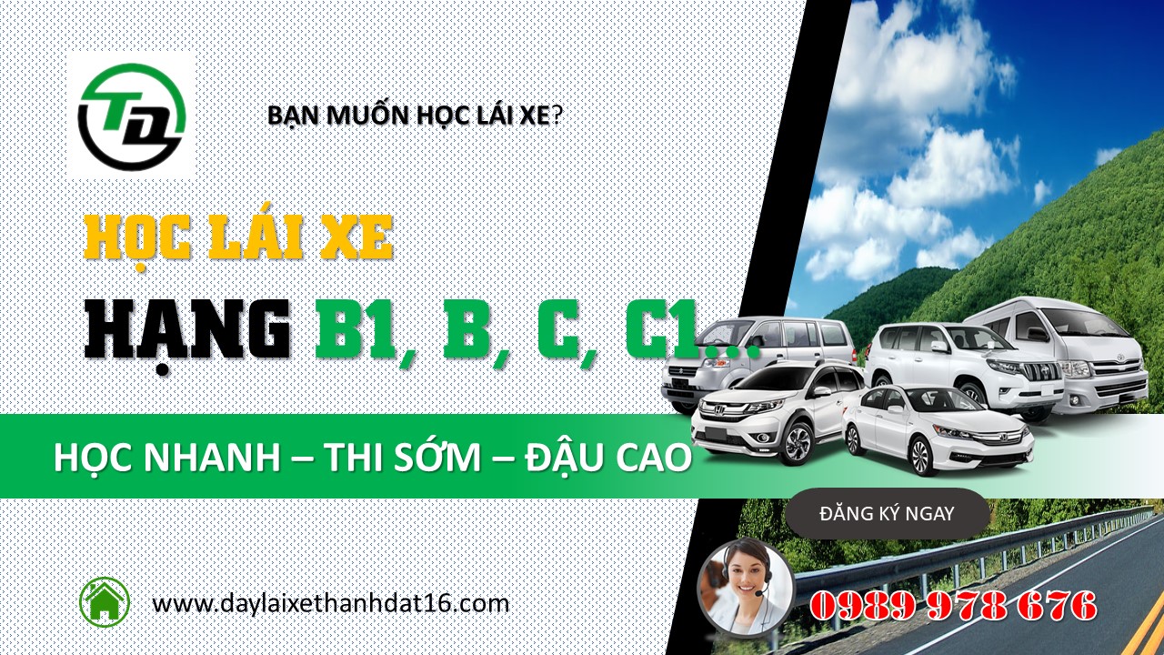 co so day lai xe thanh dat 16 banner