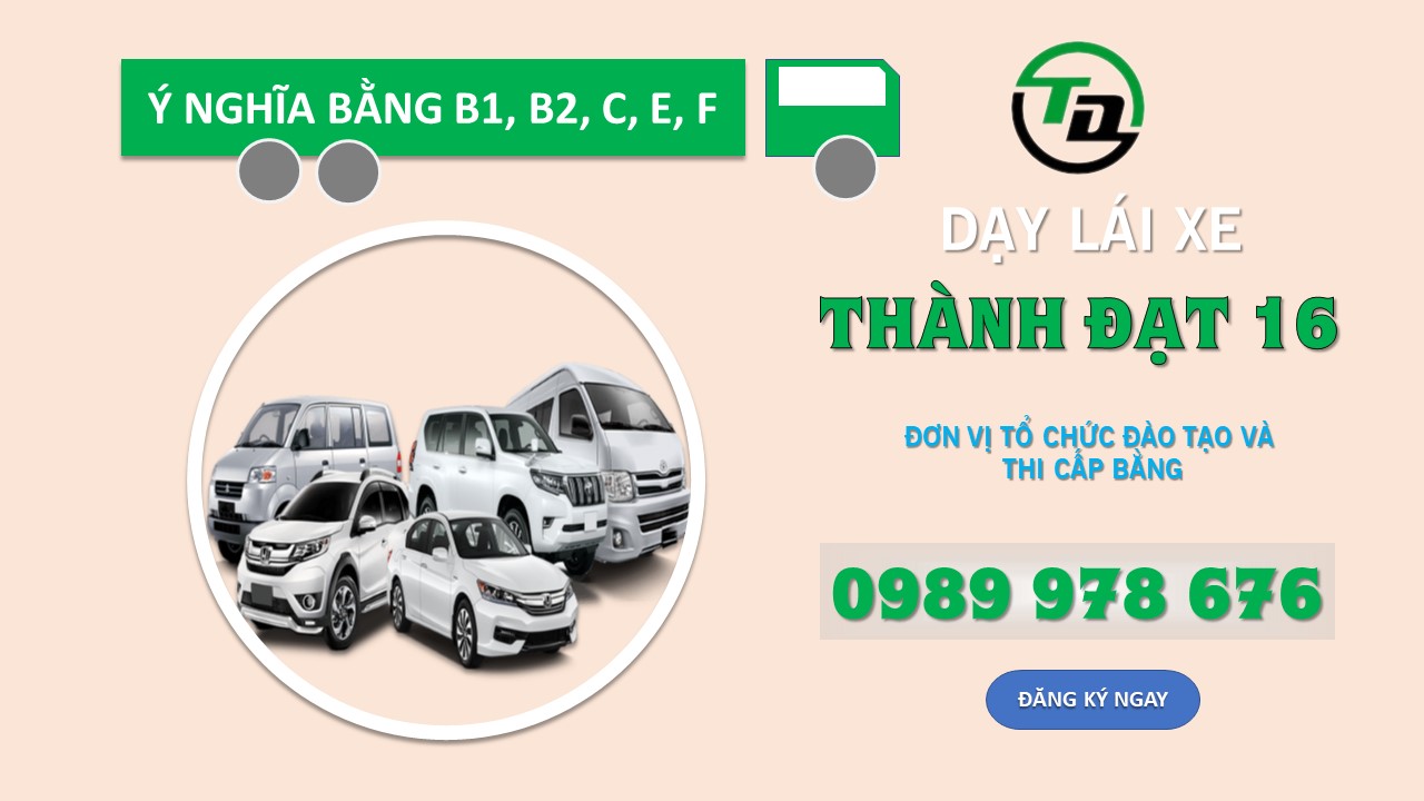 y nghia cua bang lai xe